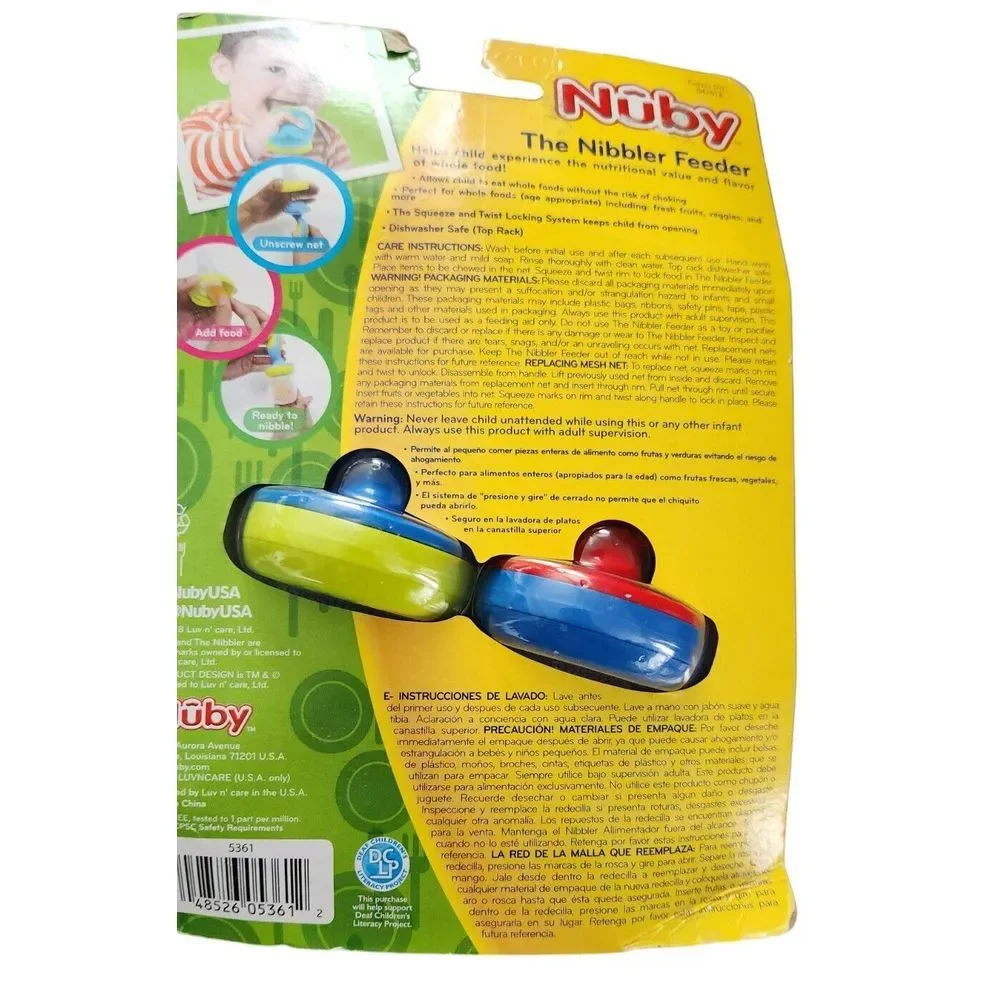 Nuby First Solids The Nibbler Feeder‎ 2 Pack